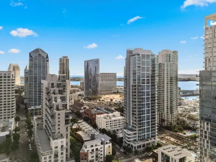 Drone shot of the neighborhood from above