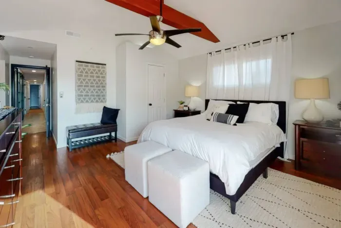 Spacious bedroom for ultimate comfort and relaxation.