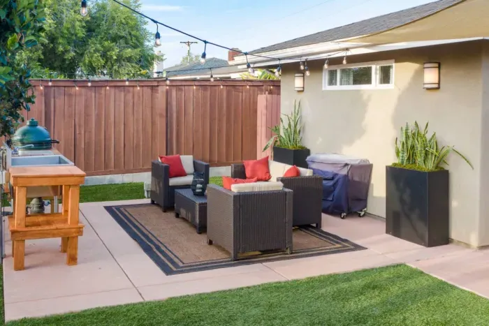 Spacious backyard for outdoor enjoyment and relaxation.