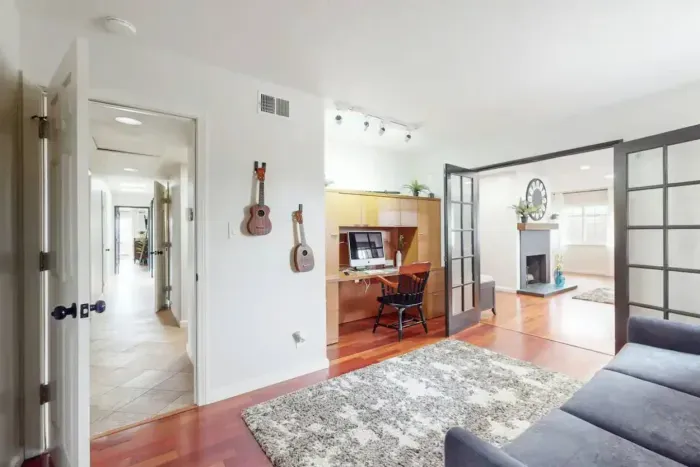 Cozy corner for computer use and productivity.