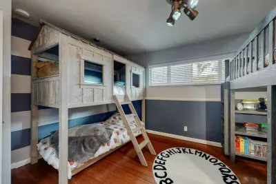Children's bedroom designed for comfort and play.