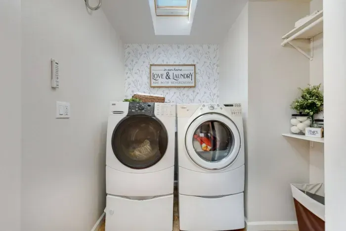 Convenient laundry facilities available.