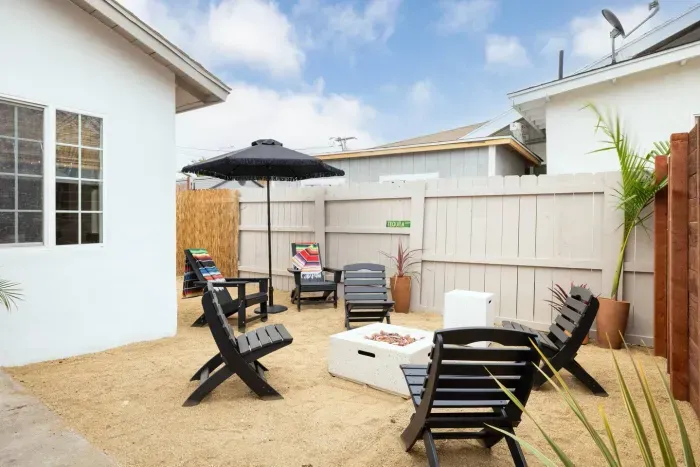 Gather in your private yard and enjoy the California sunshine.