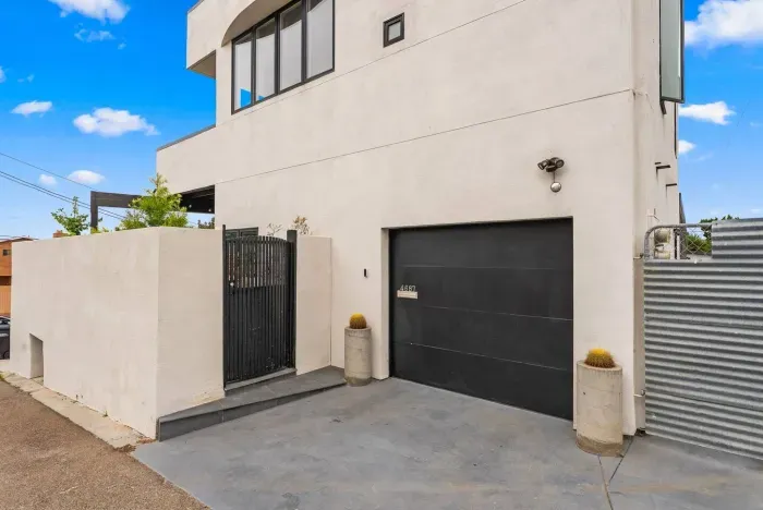 Secure garage and private entry
