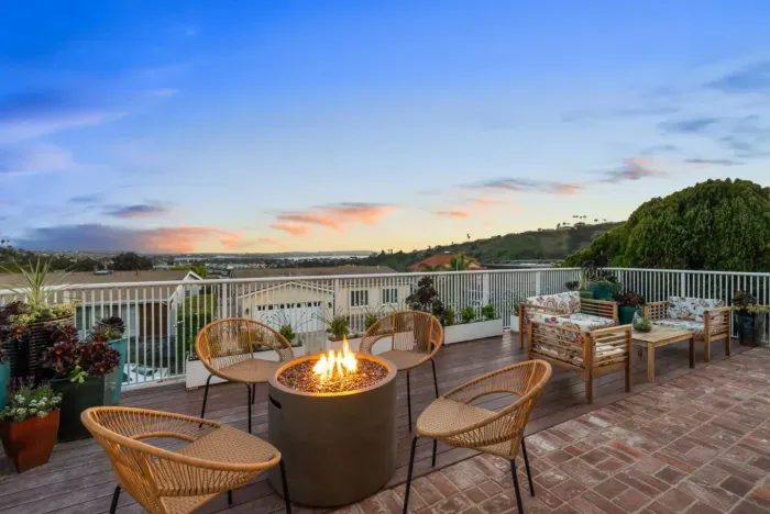 Cozy fire pit, scenic views—your perfect outdoor retreat!