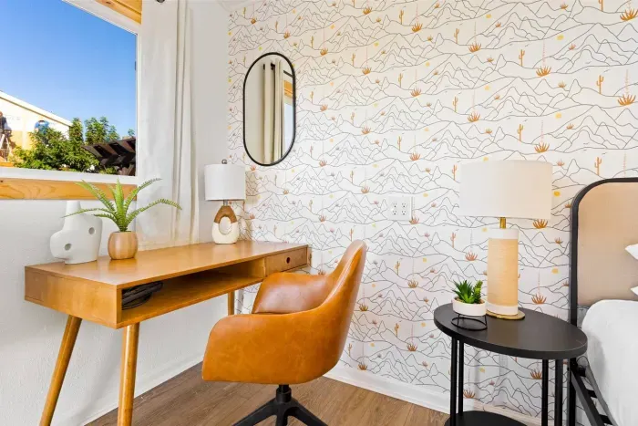 Your peaceful little workspace—ideal for slow mornings and catching up.