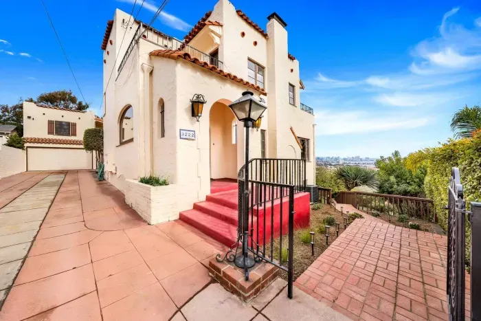 A Spanish-style welcome — timeless charm from the very first step.