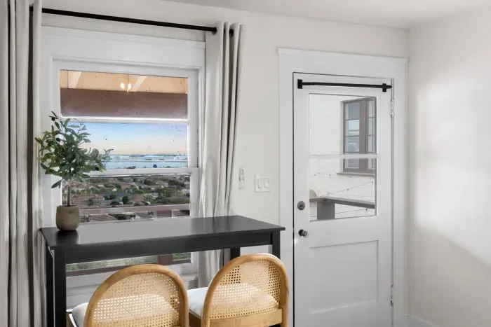 Breakfast with a skyline view — the perfect way to start your day