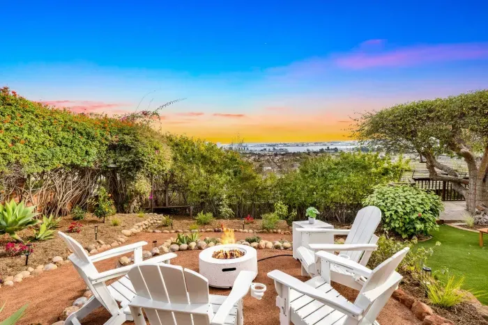 Gather ‘round this charming outdoor lounge! Comfy chairs, dreamy sunsets, and a perfect setup for good talks and great vibes.