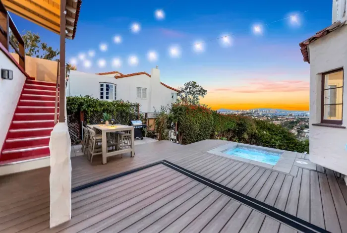 Dinner under string lights, laughter by the spa, and the glow of twilight — your private deck is built for connection, comfort, and unforgettable nights.