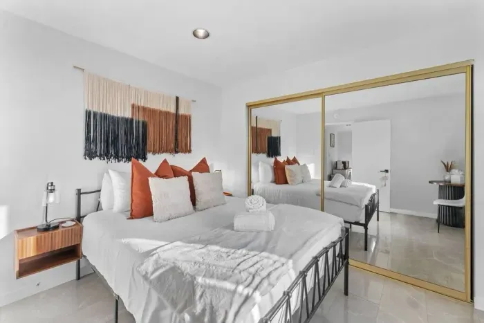 A calm, cozy bedroom made for slow mornings.