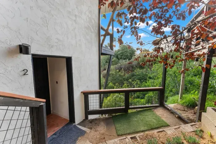 Step outside to leafy views and fresh-air moments.