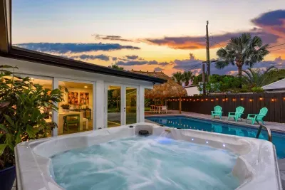 Jungle Oasis with Heated Pool, Tiki Hut & Hot Tub - image 3 of 75
