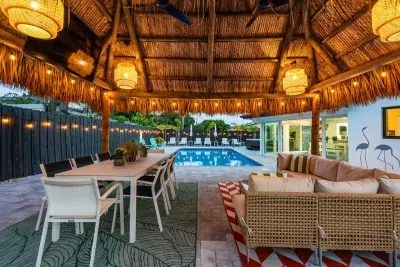 Jungle Oasis with Heated Pool, Tiki Hut & Hot Tub - image 2 of 75